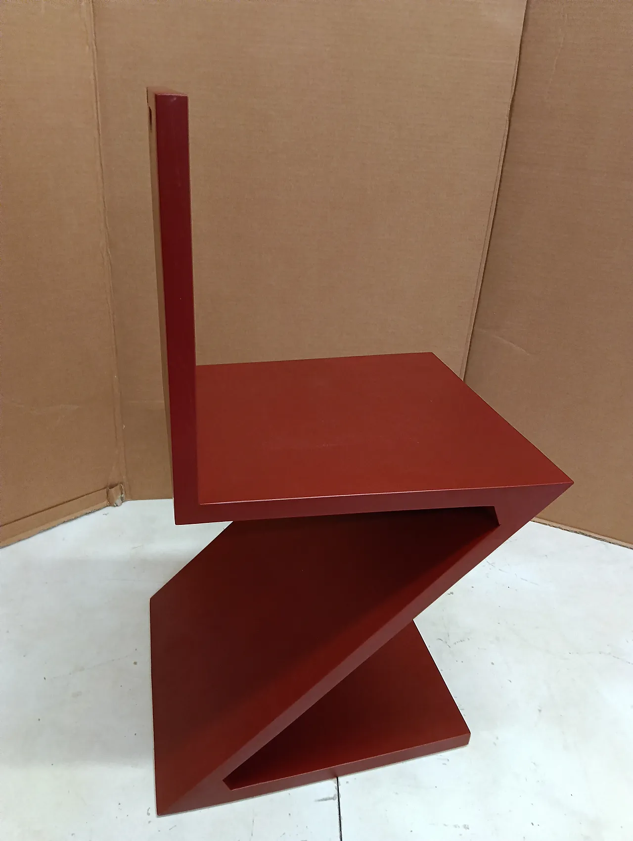 Sedia Zig Zag laccata di Thomas Gerrit Rietveld per Alivar, 2000 99