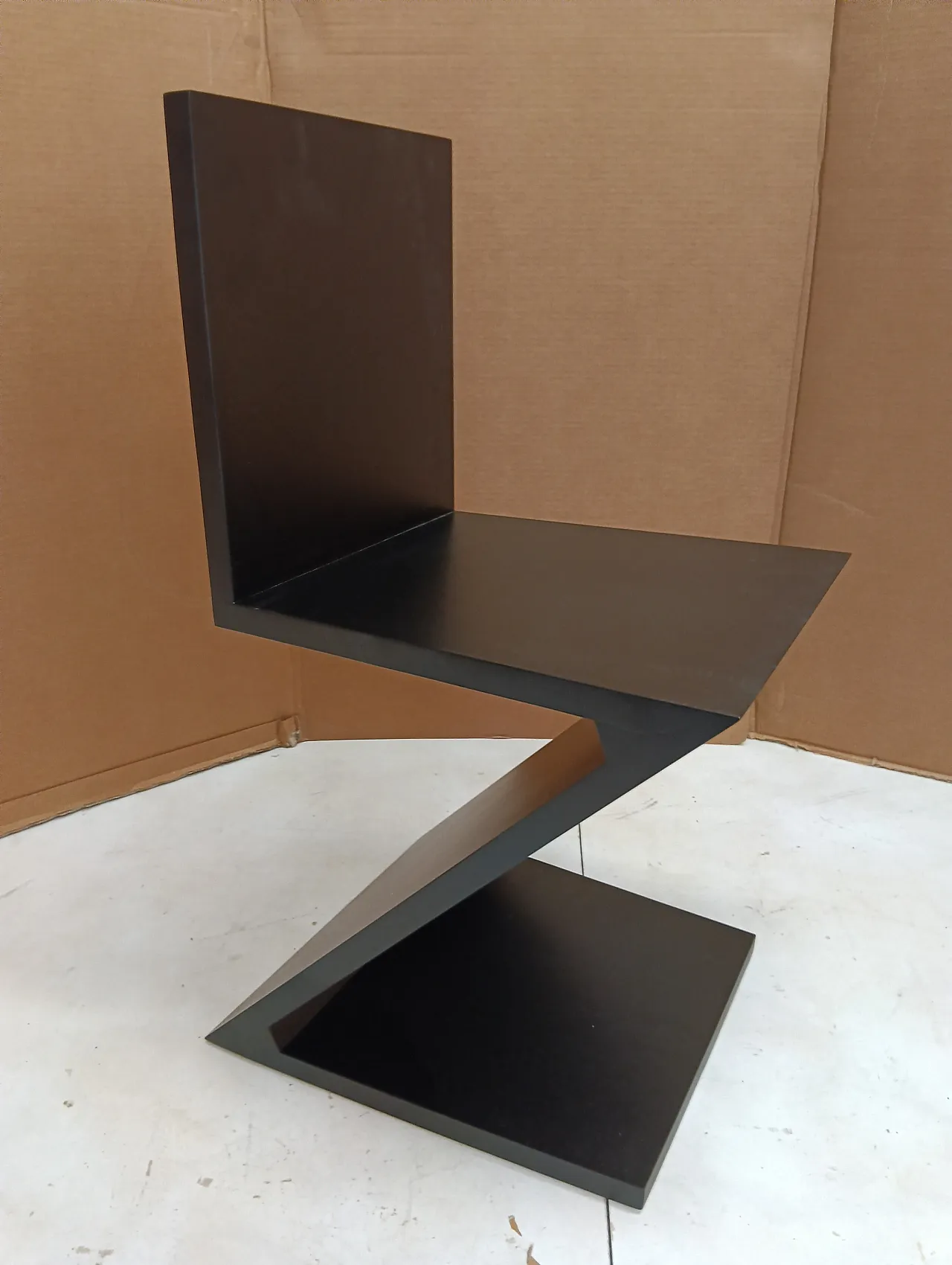 Sedia Zig Zag laccata di Thomas Gerrit Rietveld per Alivar, 2000 101