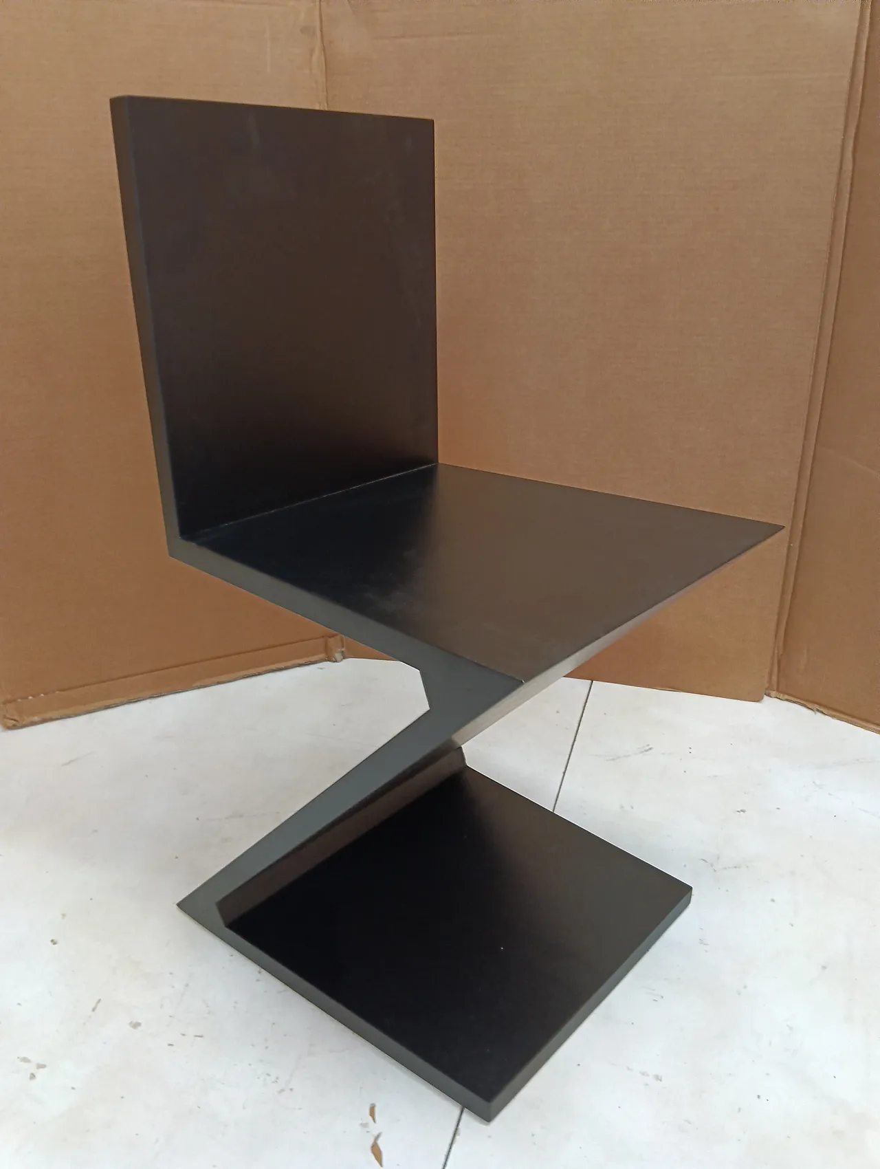Sedia Zig Zag laccata di Thomas Gerrit Rietveld per Alivar, 2000 103