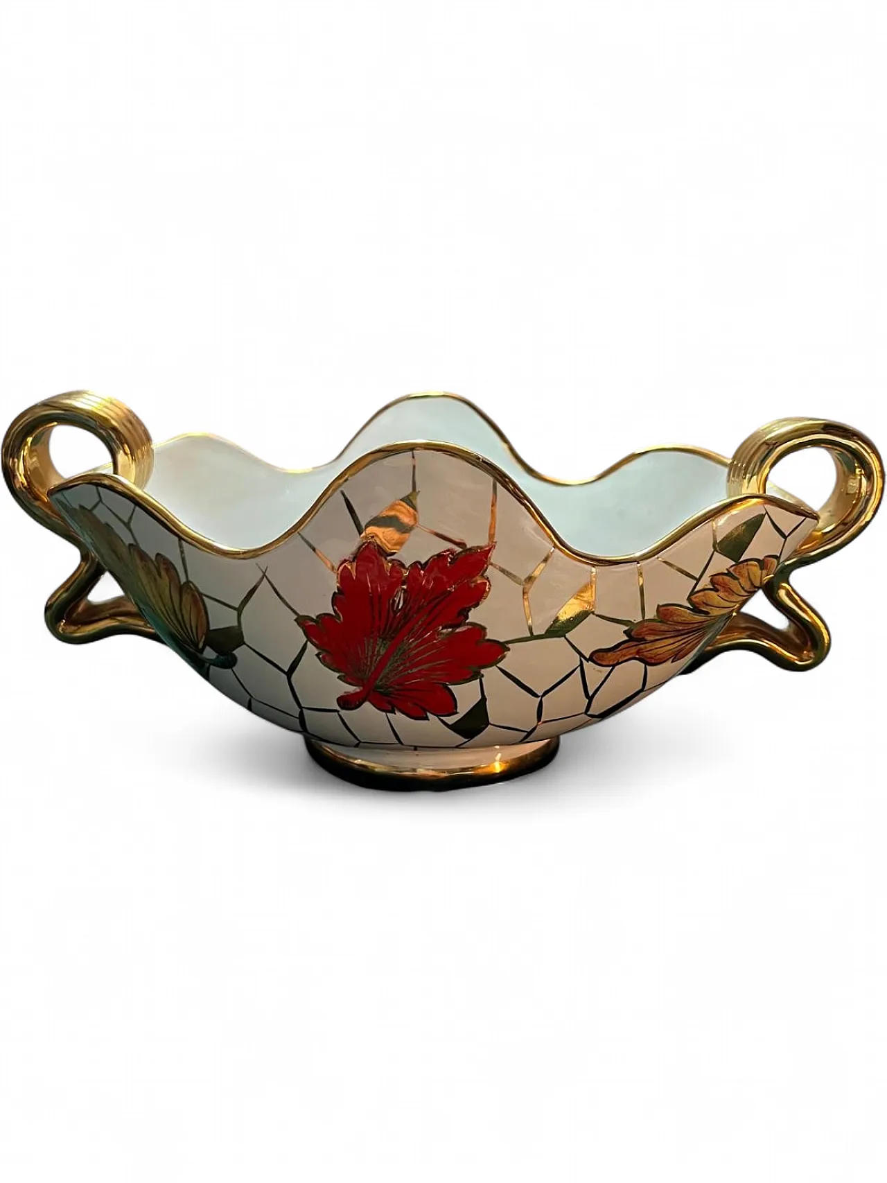 Serafino Volpi Deruta ceramic vase, 1960s 9