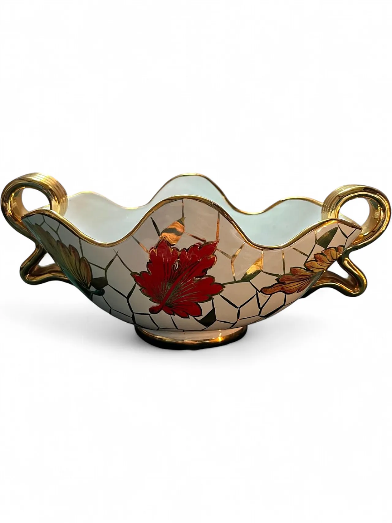 Serafino Volpi Deruta ceramic vase, 1960s 10