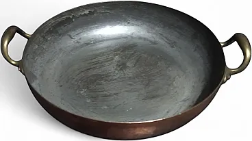 Large copper saucepan
