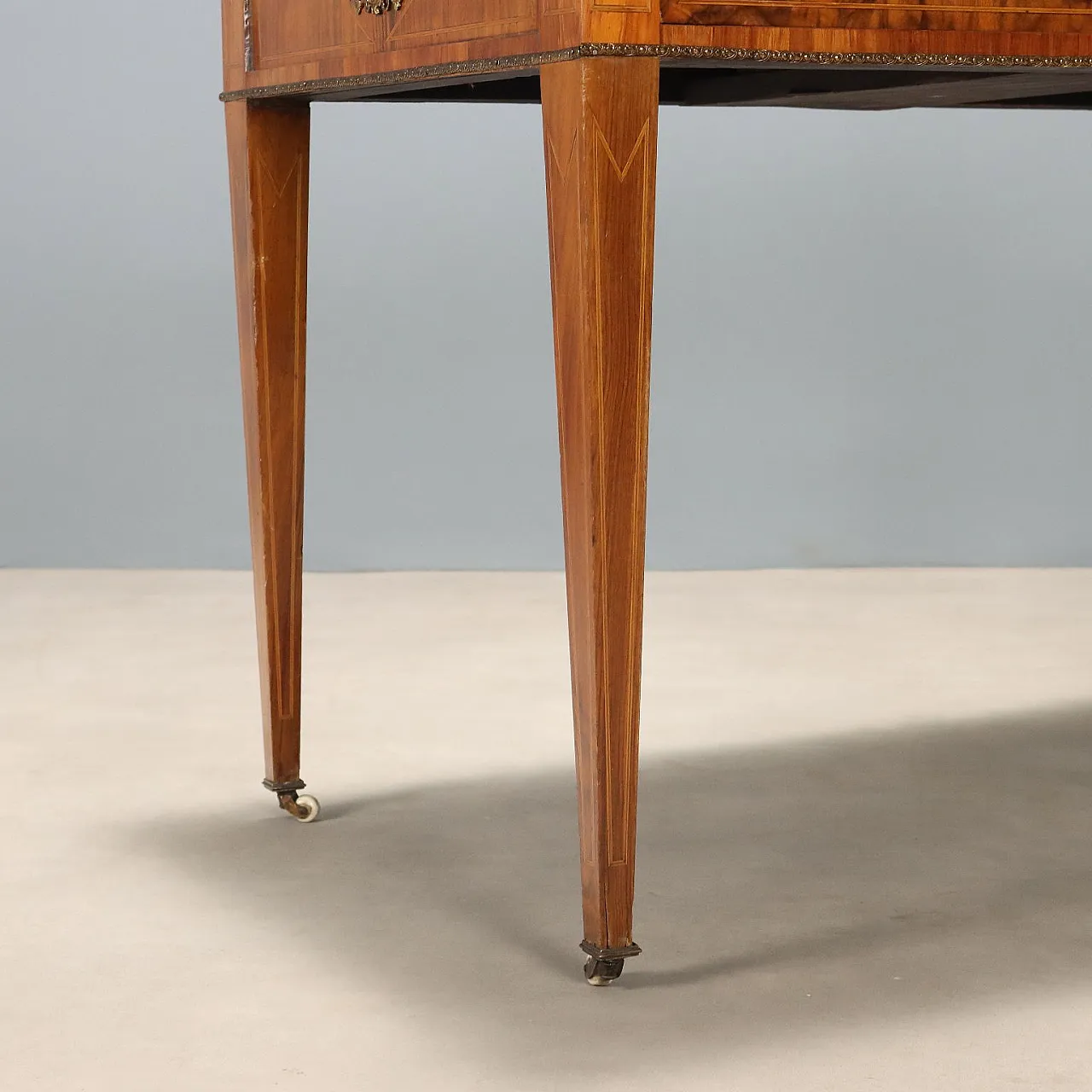Open desk in Bois de Rose, walnut and mahogany, 19th century 8