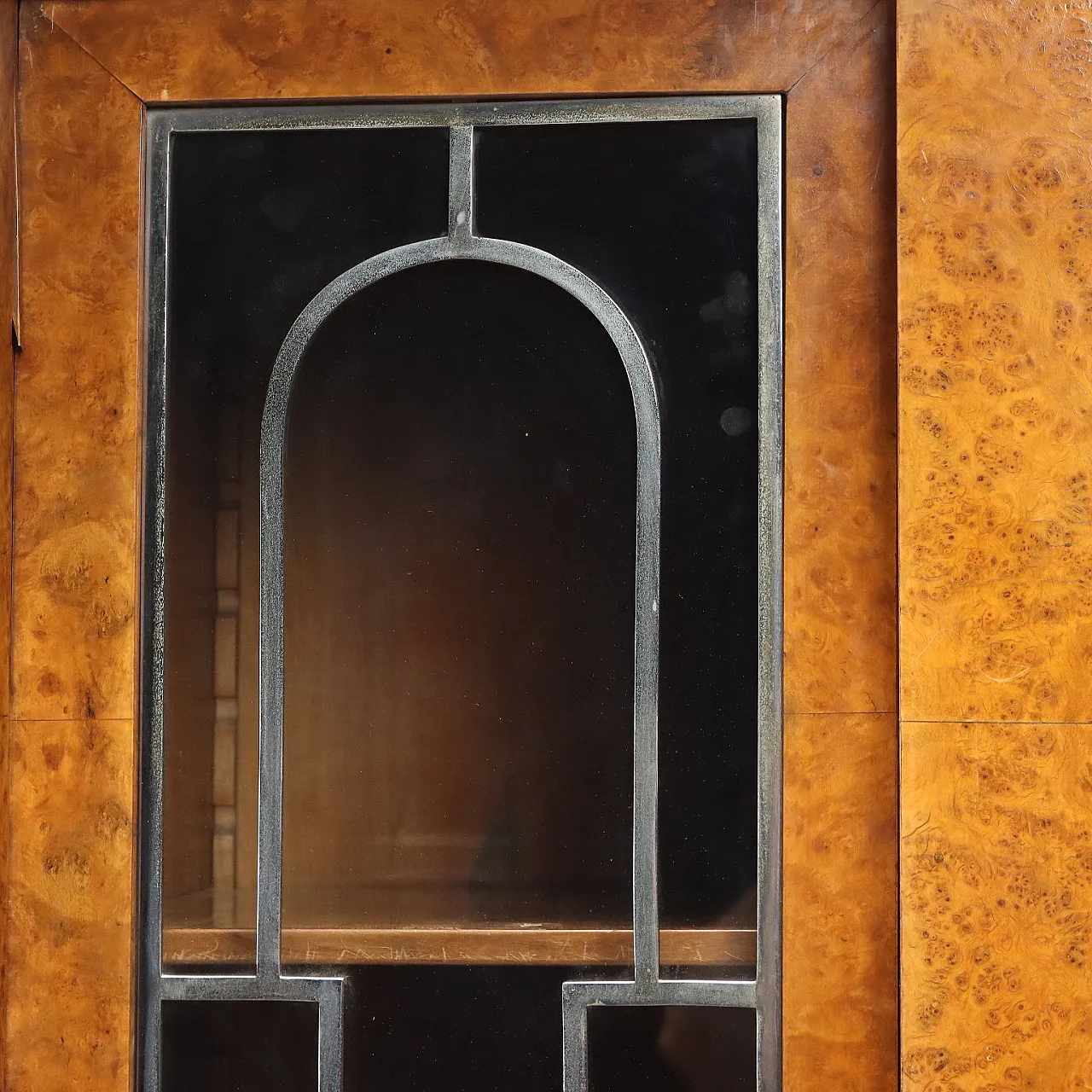 Art Deco living room furniture veneered in maple burl, 20th century 10