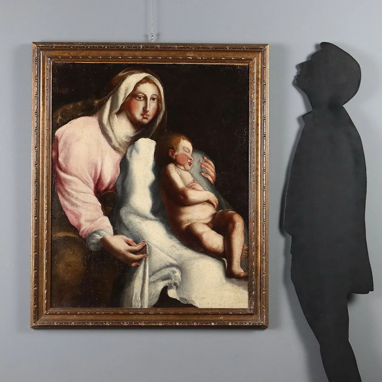 Madonna con Bambino Addormentato, olio su tela, '700 2