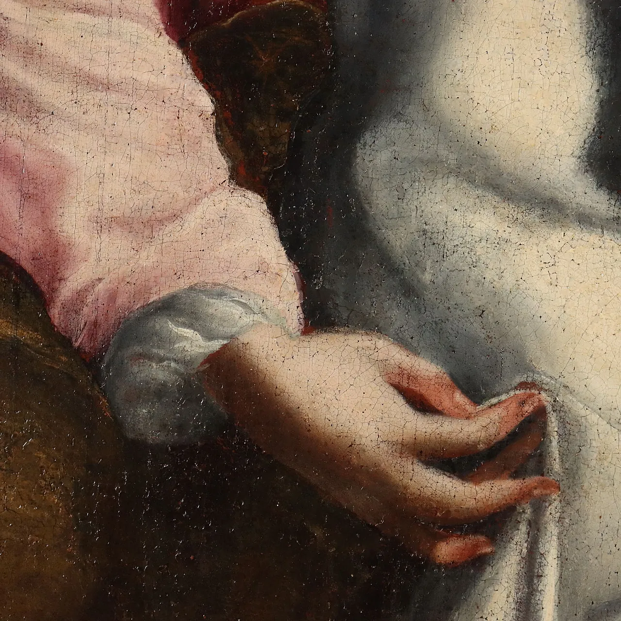 Madonna con Bambino Addormentato, olio su tela, '700 6