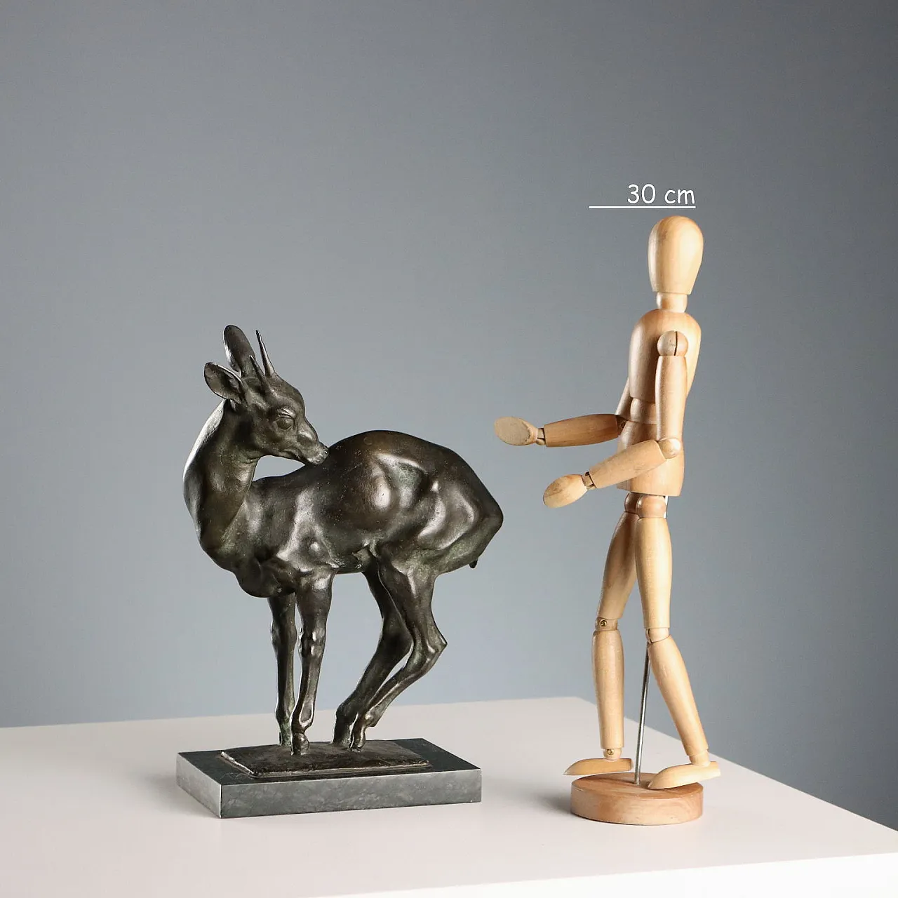 Fawn bronze sculpture by Nando Conti, 20th century 2