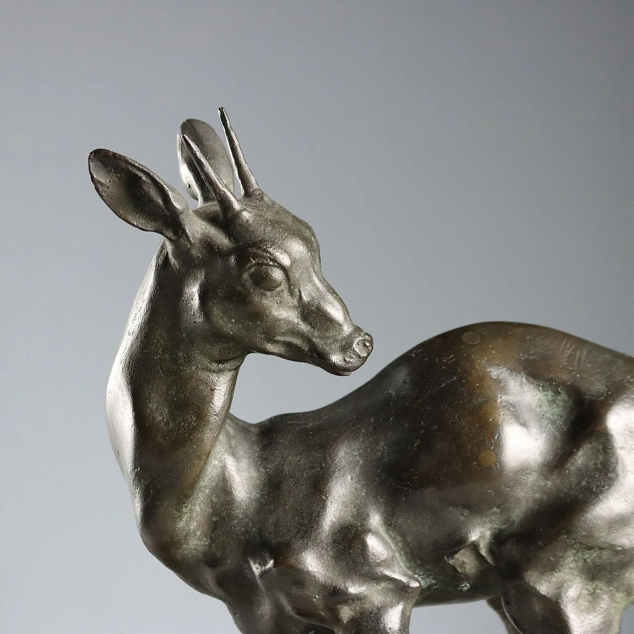 Fawn bronze sculpture by Nando Conti, 20th century 3