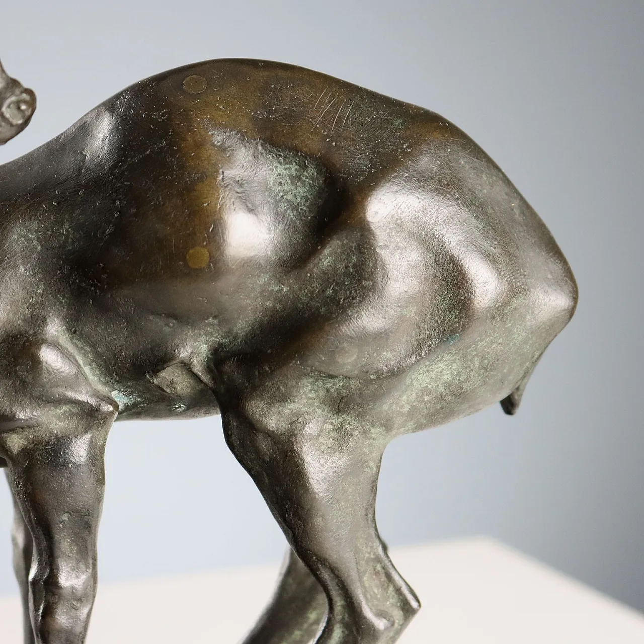 Fawn bronze sculpture by Nando Conti, 20th century 4