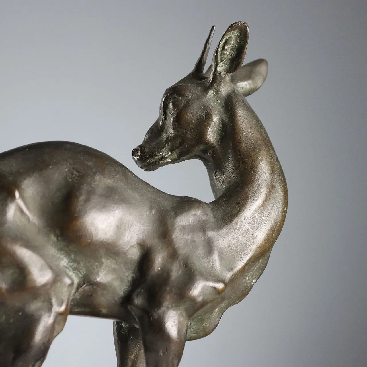 Fawn bronze sculpture by Nando Conti, 20th century 7