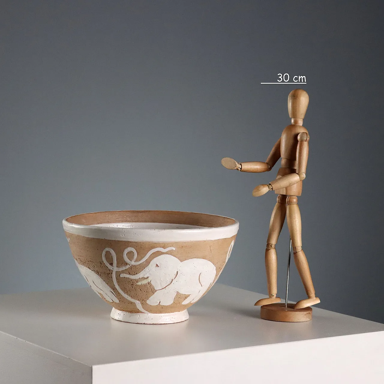 Ceramic and enamel bowl made by Zaccagnini, 20th century 2