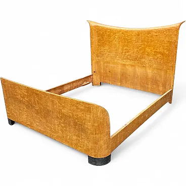 Letto King Art Déco di Guglielmo Ulrich Per Valzania , anni '50