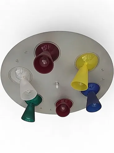Lampadario da Soffitto De Majo, anni '80
