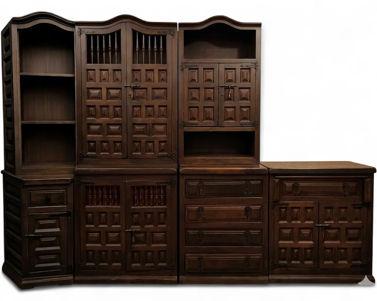 Spanish Rustic Wall Unit, 70s 8
