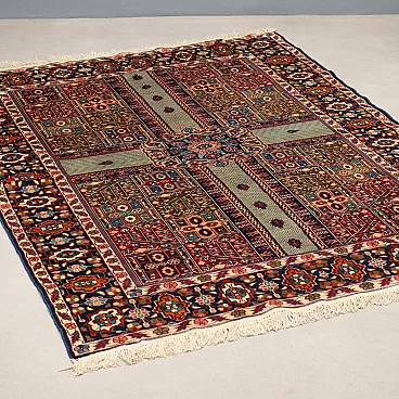 Jaipur rug in cotton and wool, extra-fine knot, handmade, 20th century