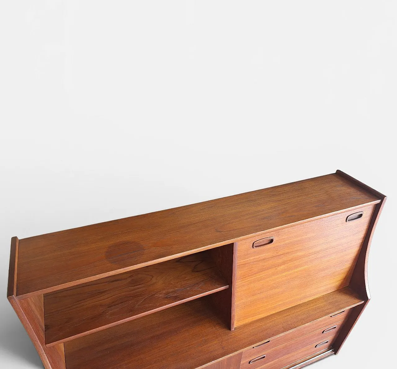 Teak highboard from Omer Lefevre Meubelfabriek, 1960s 7