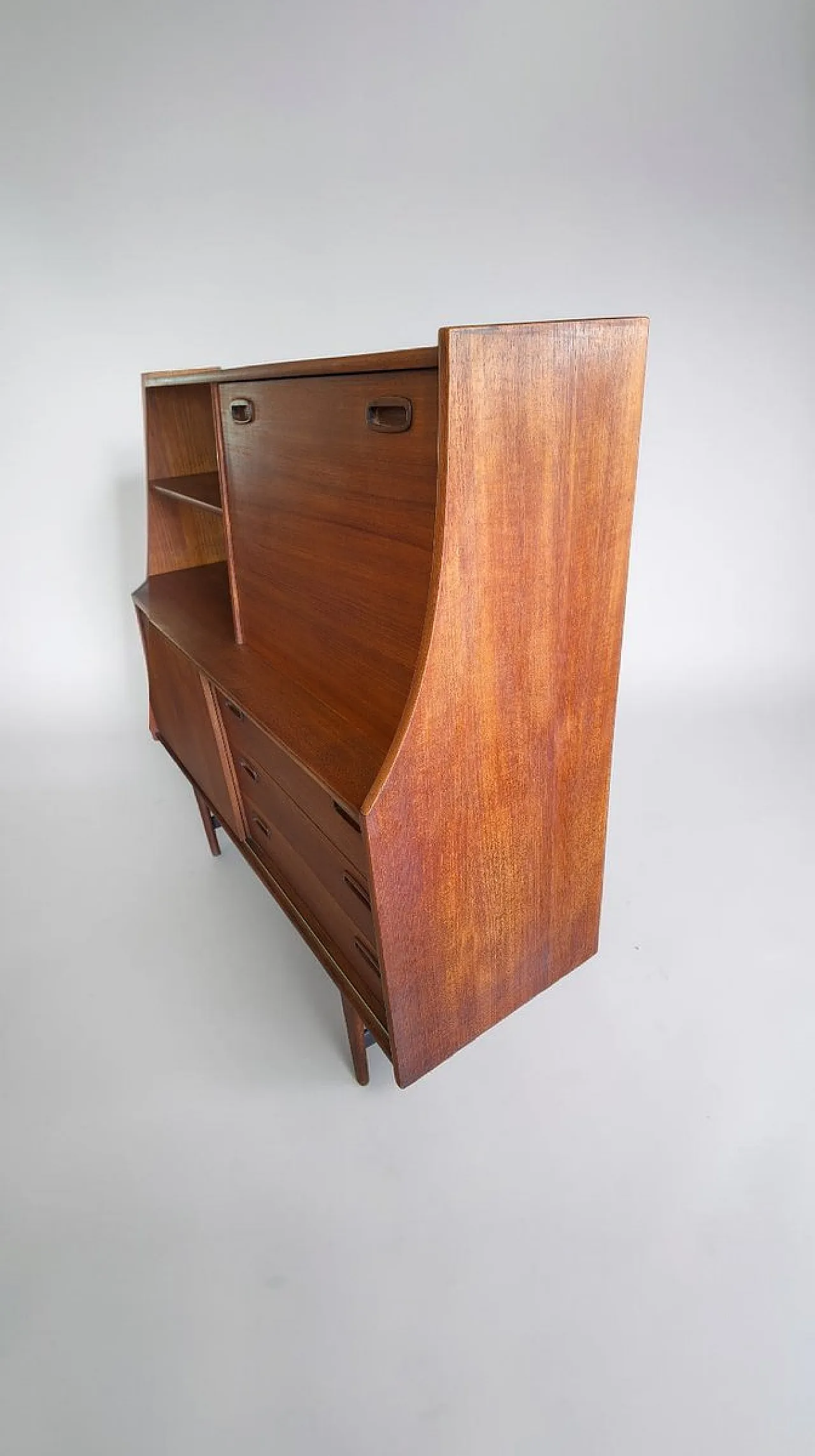 Teak highboard from Omer Lefevre Meubelfabriek, 1960s 8