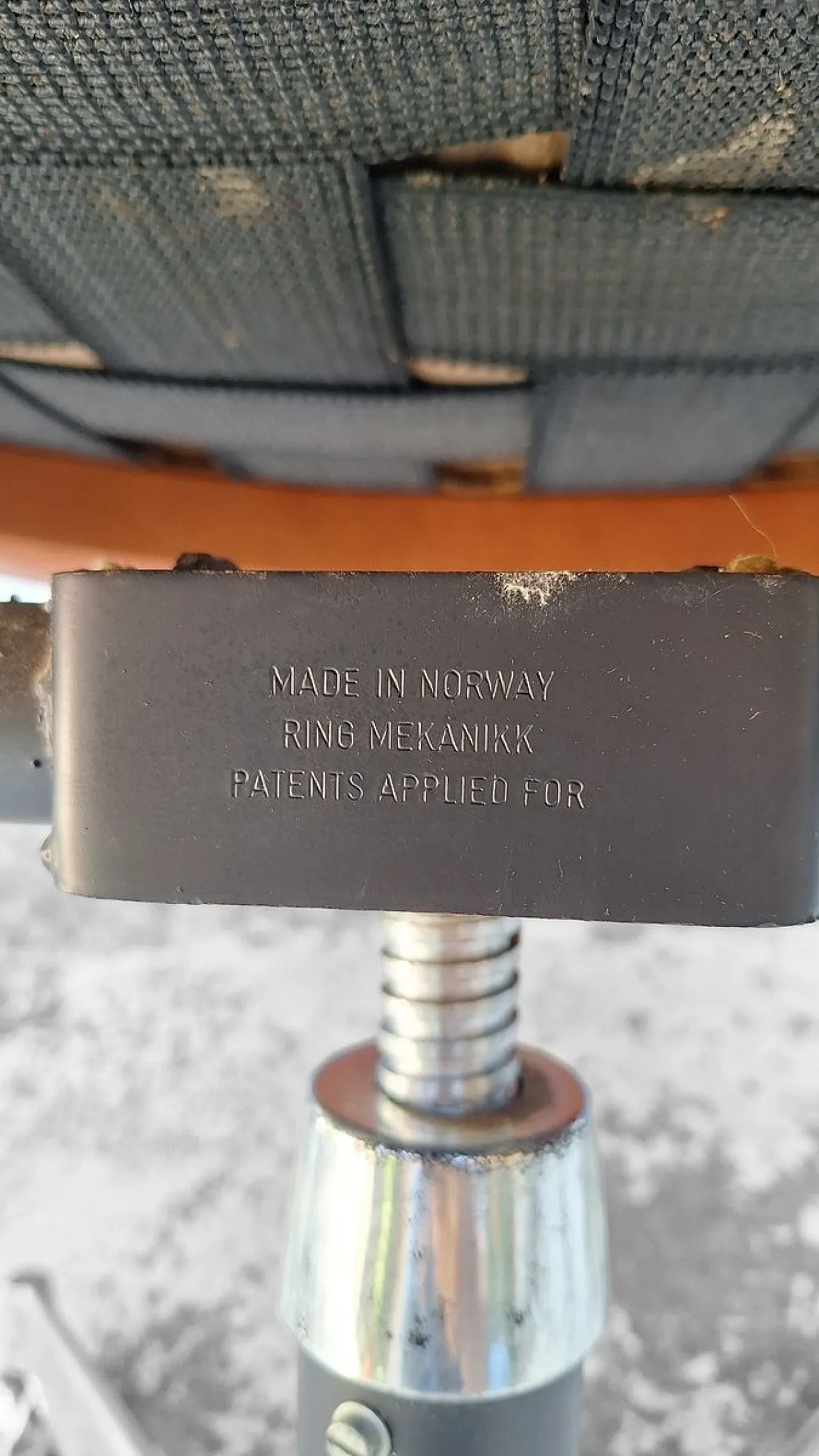 Leather office chair by Ring Mekanikk, 1960s 8