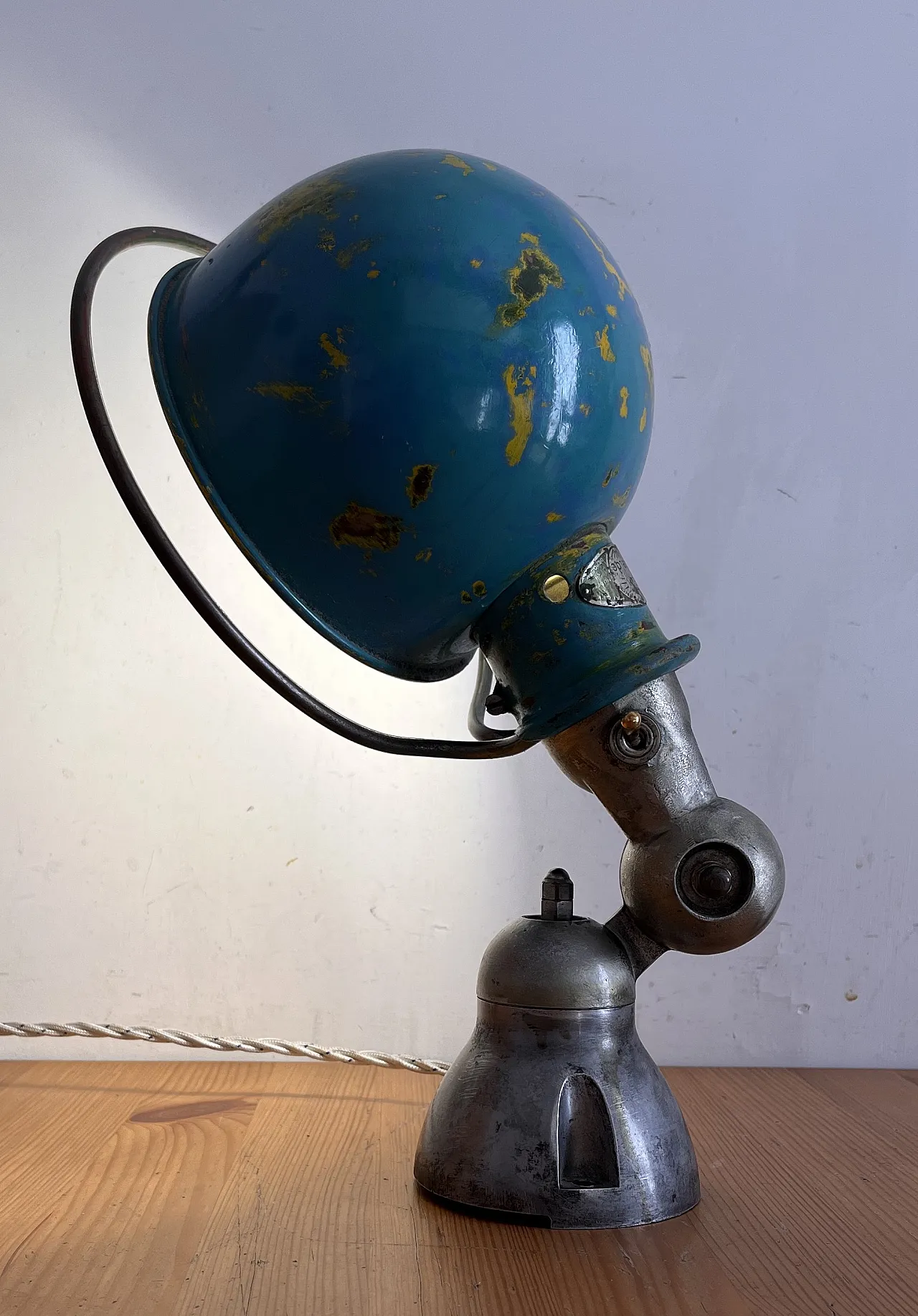 Industrial wall light by Jean-Louis Domecq for Jieldé, 1940s 8