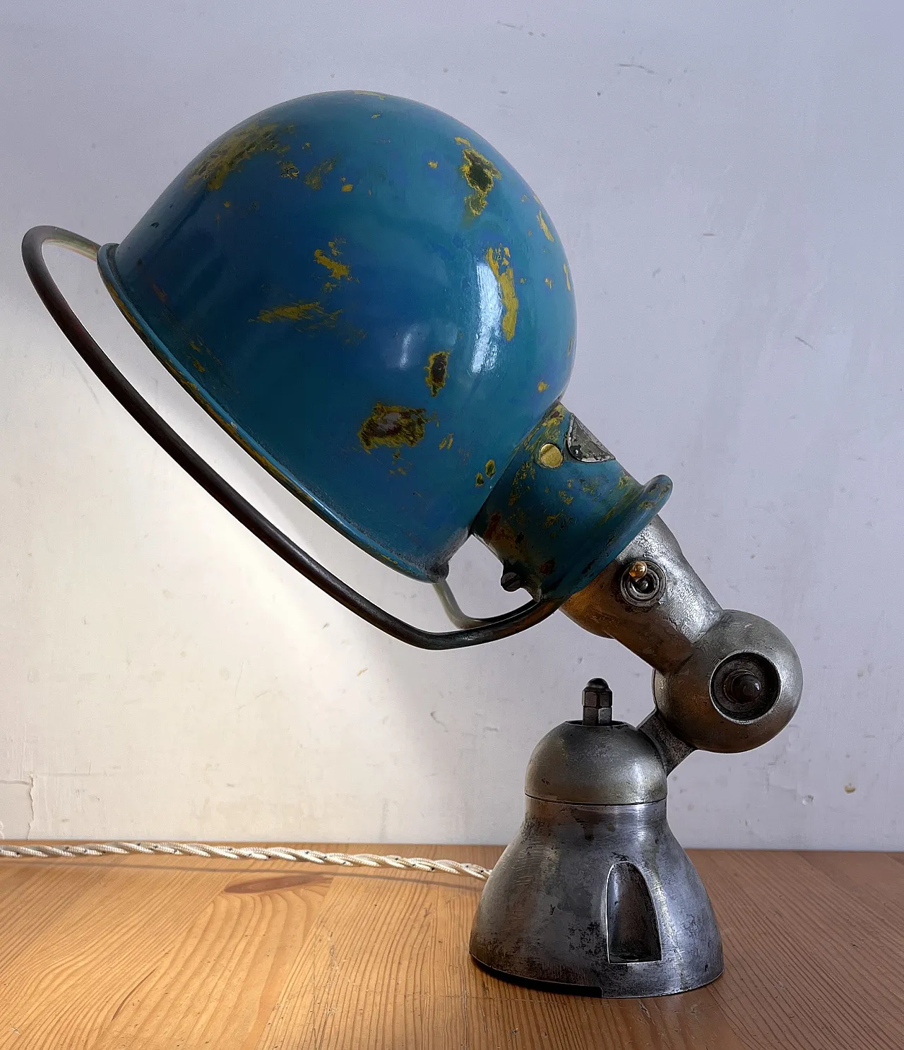 Industrial wall light by Jean-Louis Domecq for Jieldé, 1940s 11