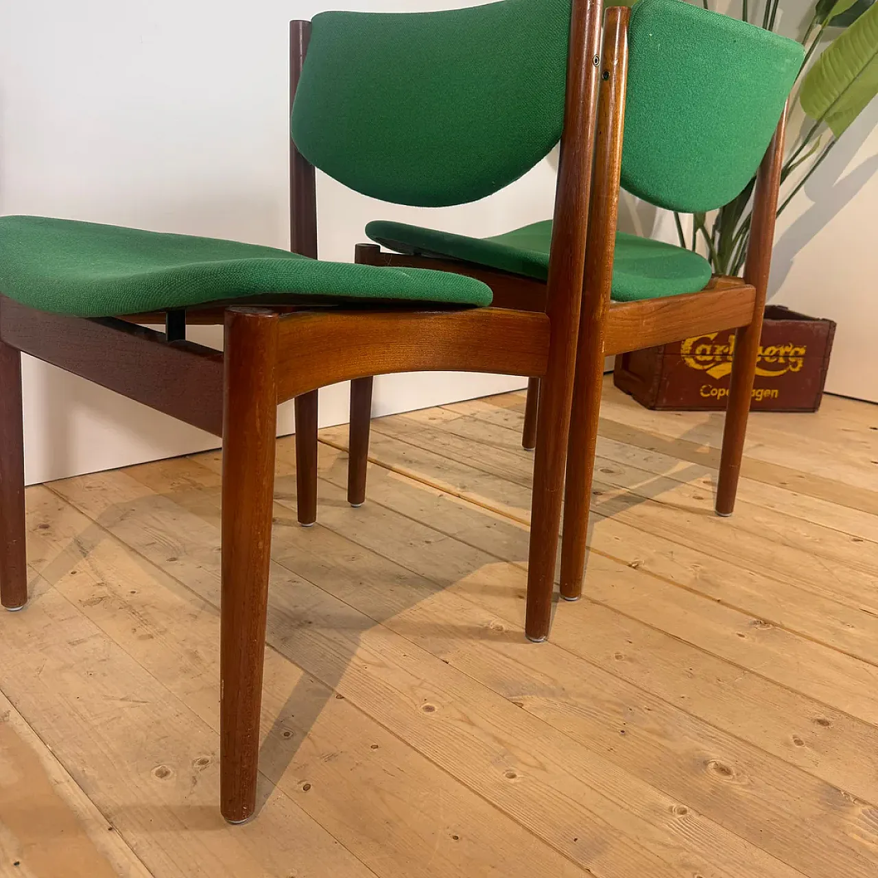 6 sedie in teak model 197 di Finn Juhl, anni ’60 4