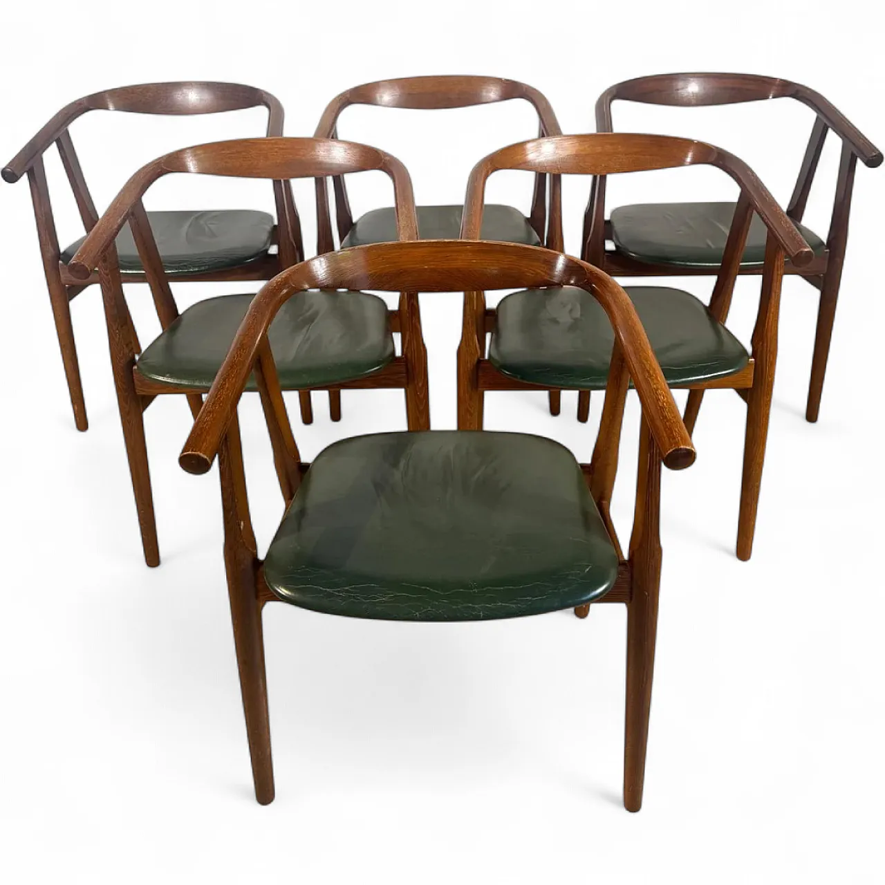 6 sedie GE-525 di Hans J. Wegner, anni ’60 10