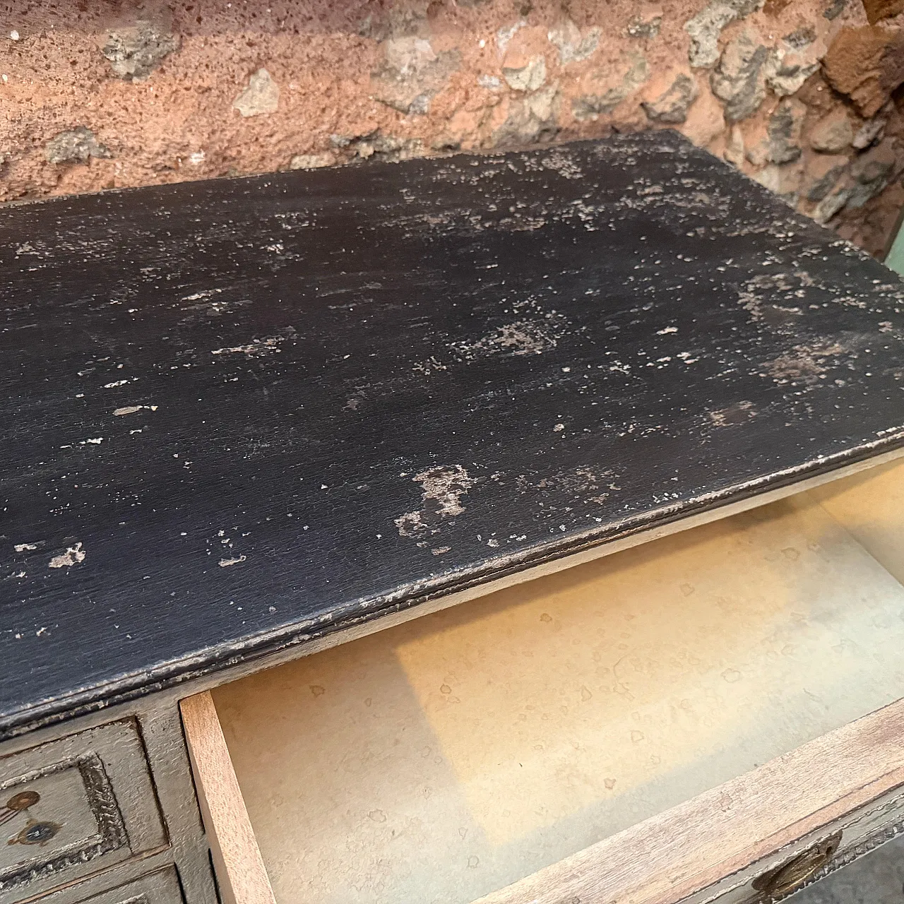 Cassettiera fiorentina in legno laccato Luigi XVI, '800 5