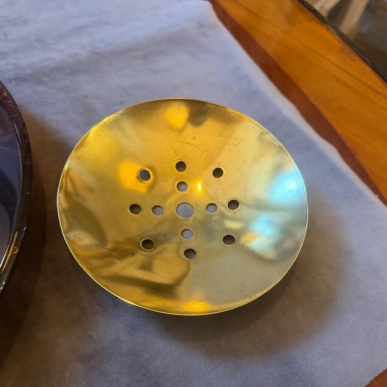 Centrotavola in lucite finta tartaruga di Dior Home, anni '70 8