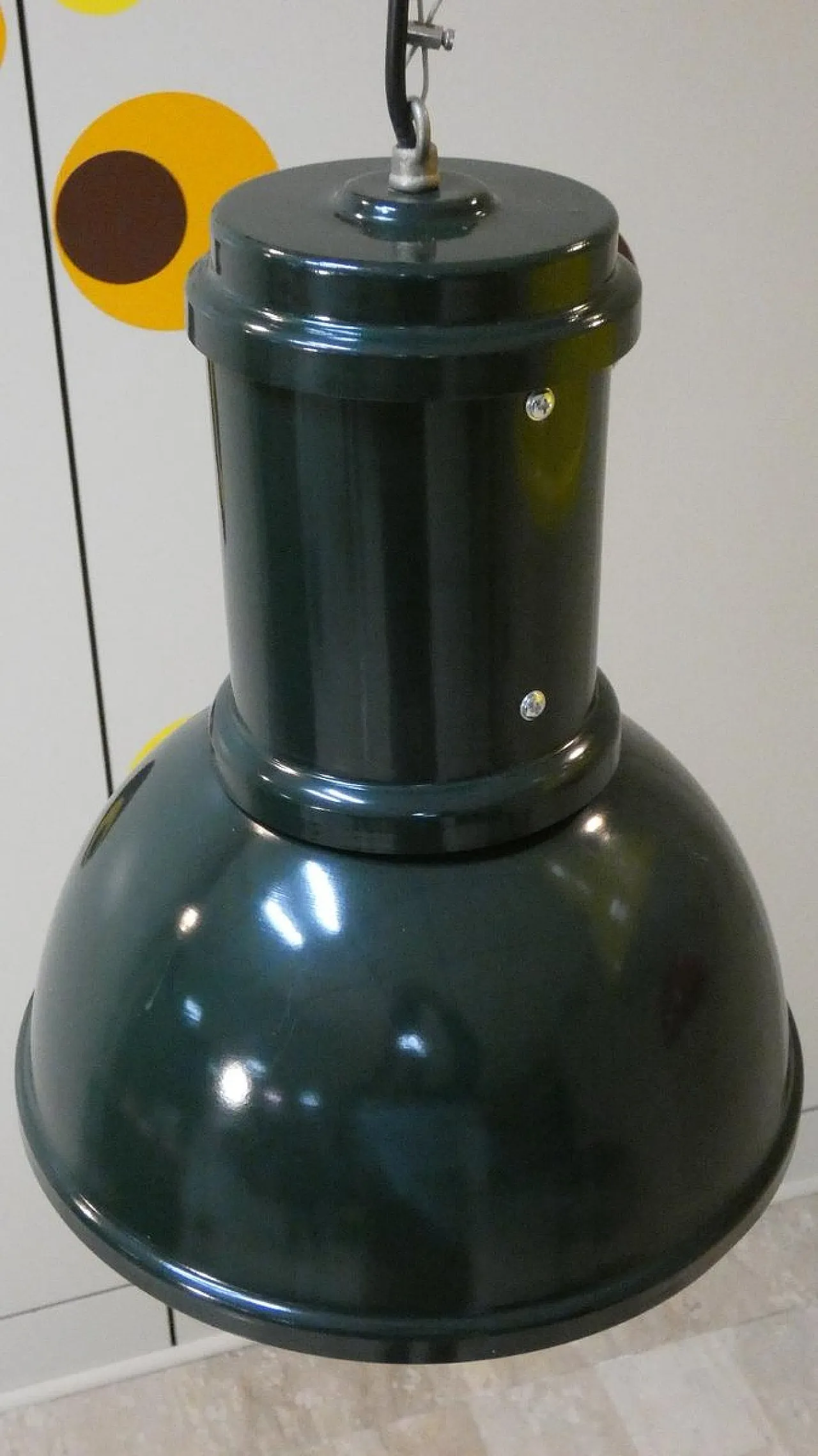 3 lampade in metallo dipinto di Fontana Arte, anni '70 13