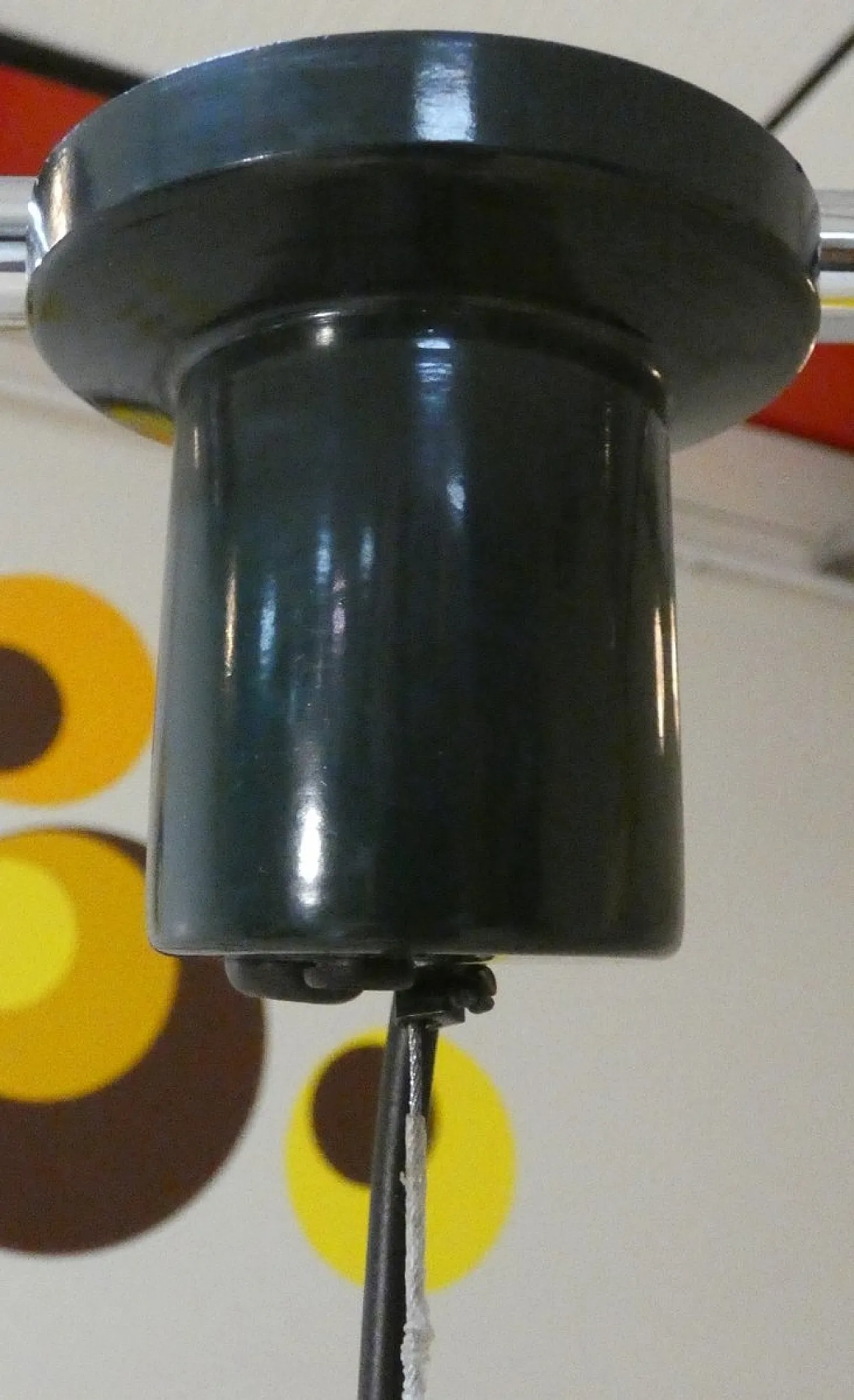 3 lampade in metallo dipinto di Fontana Arte, anni '70 14