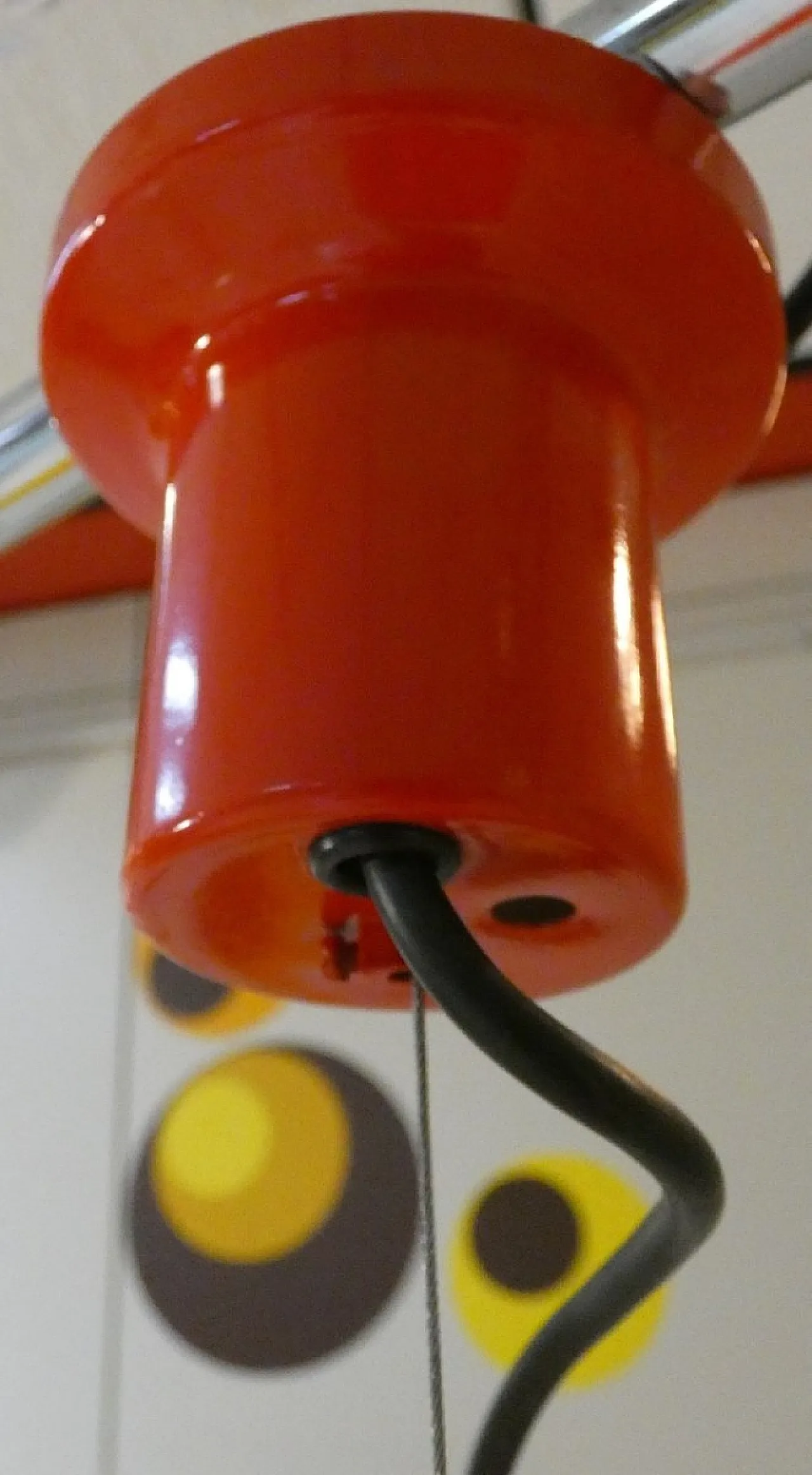3 lampade in metallo dipinto di Fontana Arte, anni '70 18