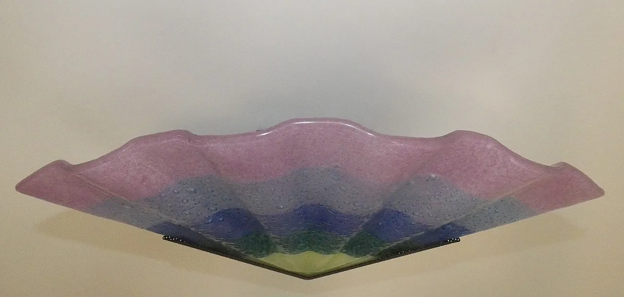 Lampade da parete in vetro di Murano di Zonca, Italia, anni '80, set di 2 10