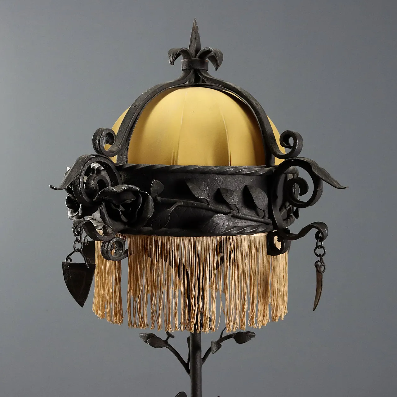 Wrought iron floor lamp, 20th century 3
