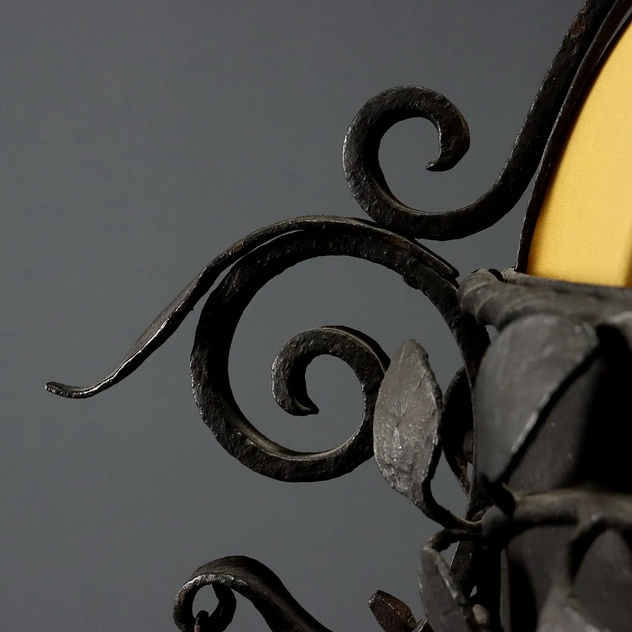 Wrought iron floor lamp, 20th century 9