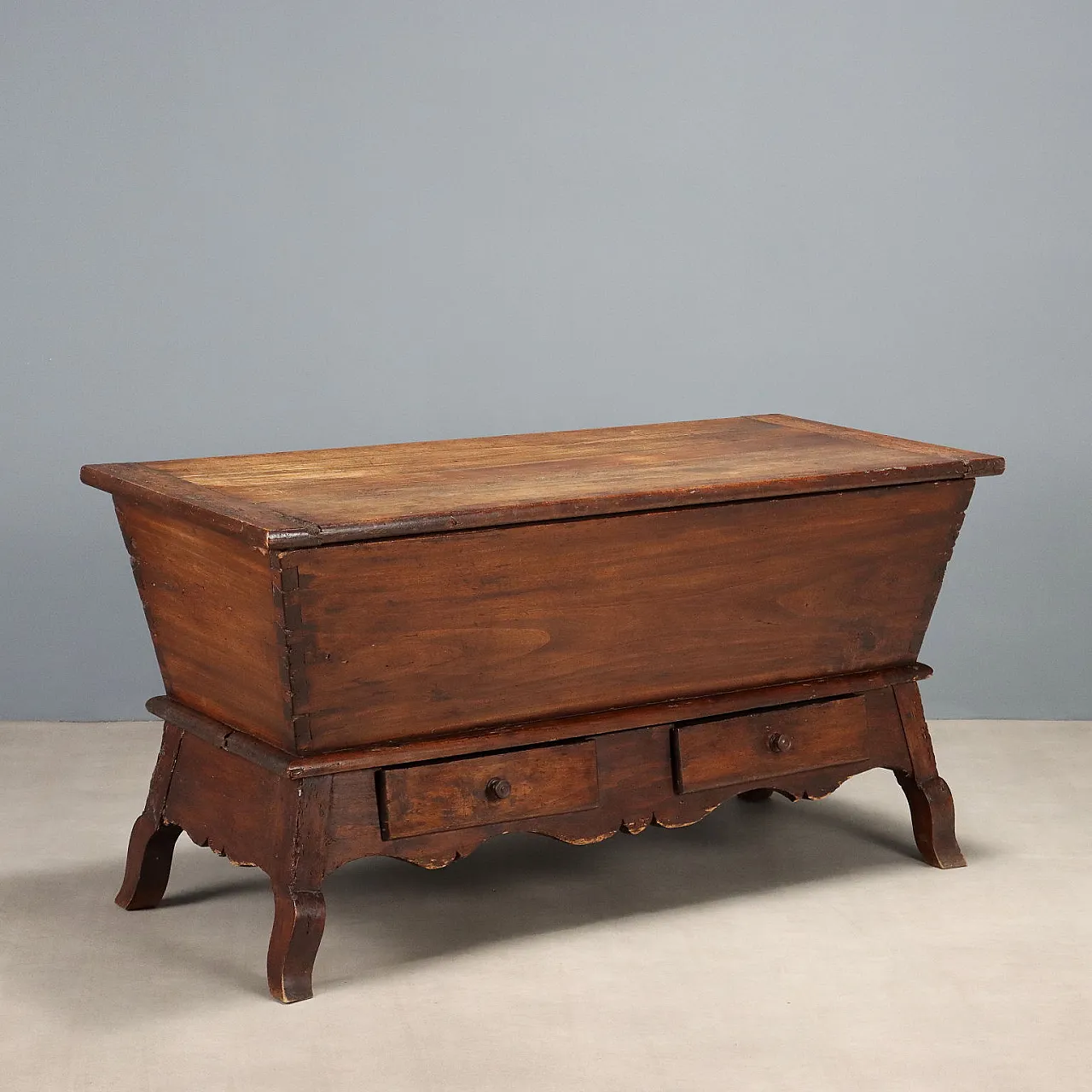Sideboard in walnut-stained poplar, 19th century 1