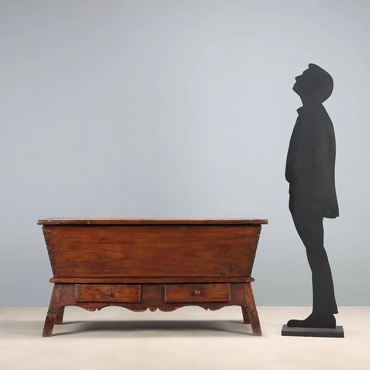 Sideboard in walnut-stained poplar, 19th century 3