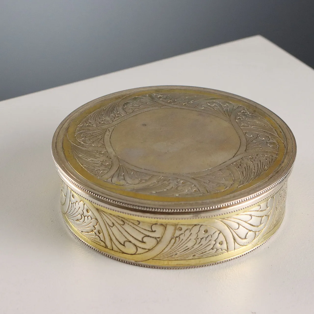 Silver snuffbox by Morini Bologna, 20th century 1