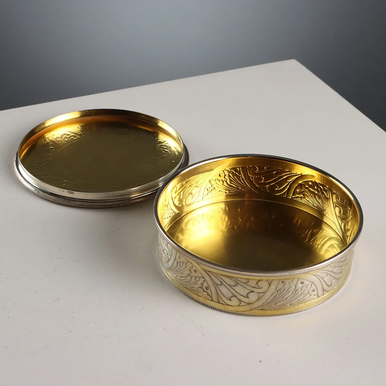 Silver snuffbox by Morini Bologna, 20th century 6