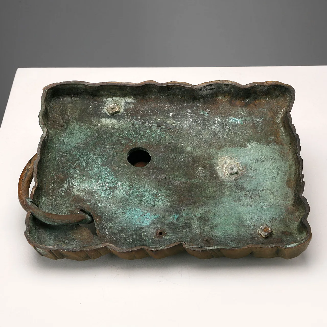 Art Nouveau desk set in bronze, 20th century 7