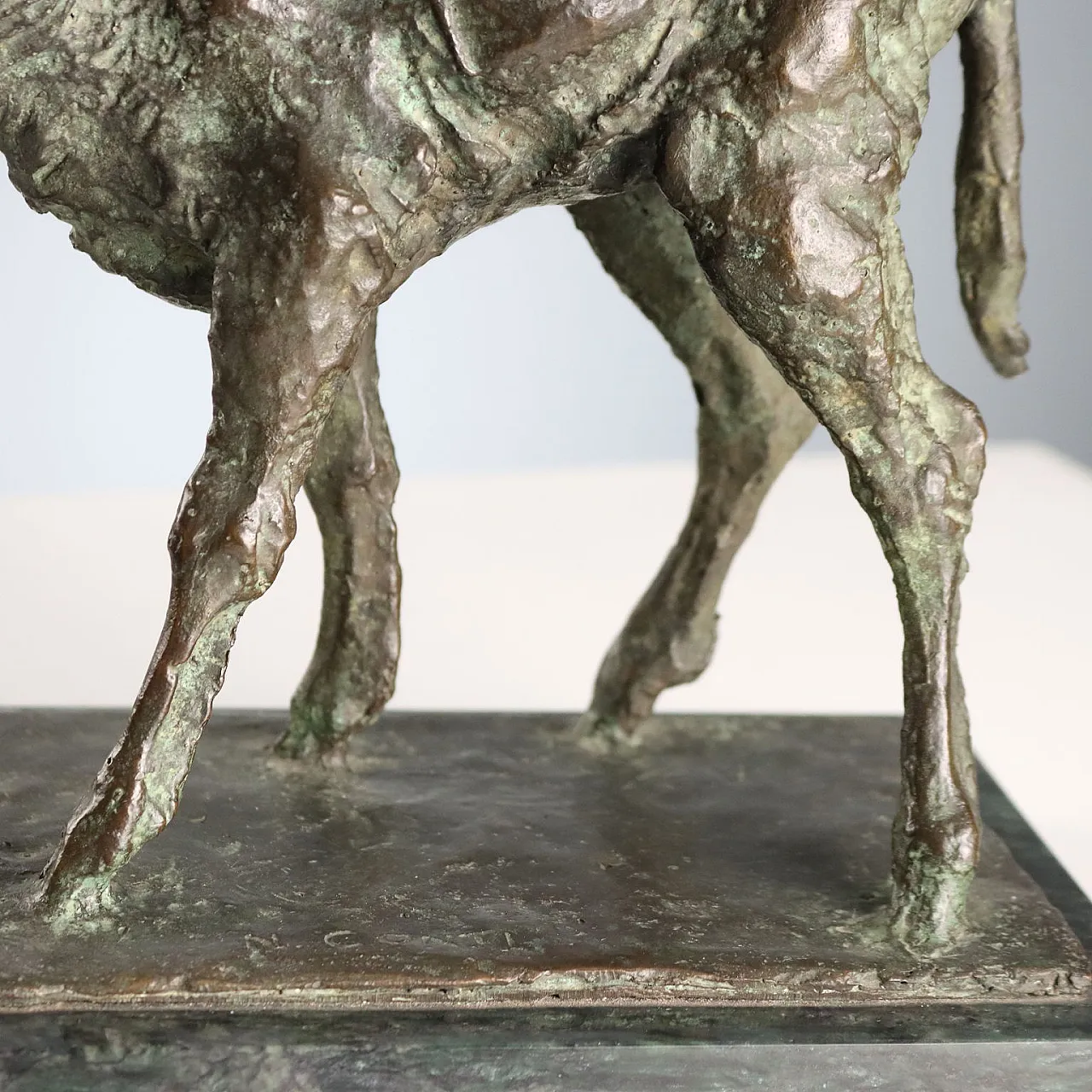 Lamb bronze sculpture by Nando Conti, 20th century 5