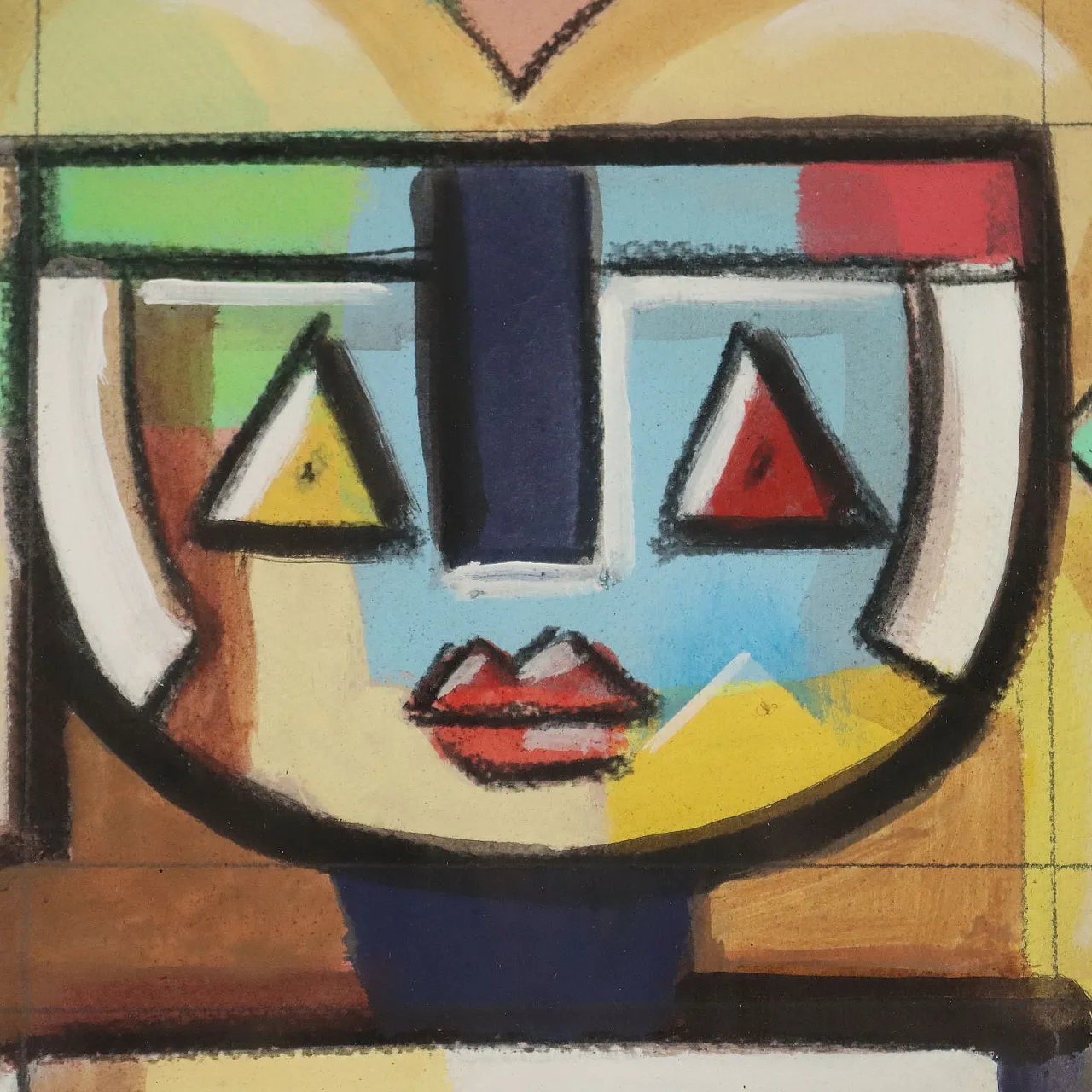 Painting by Ibrahim Kodra, oil on canvas, 20th century 5