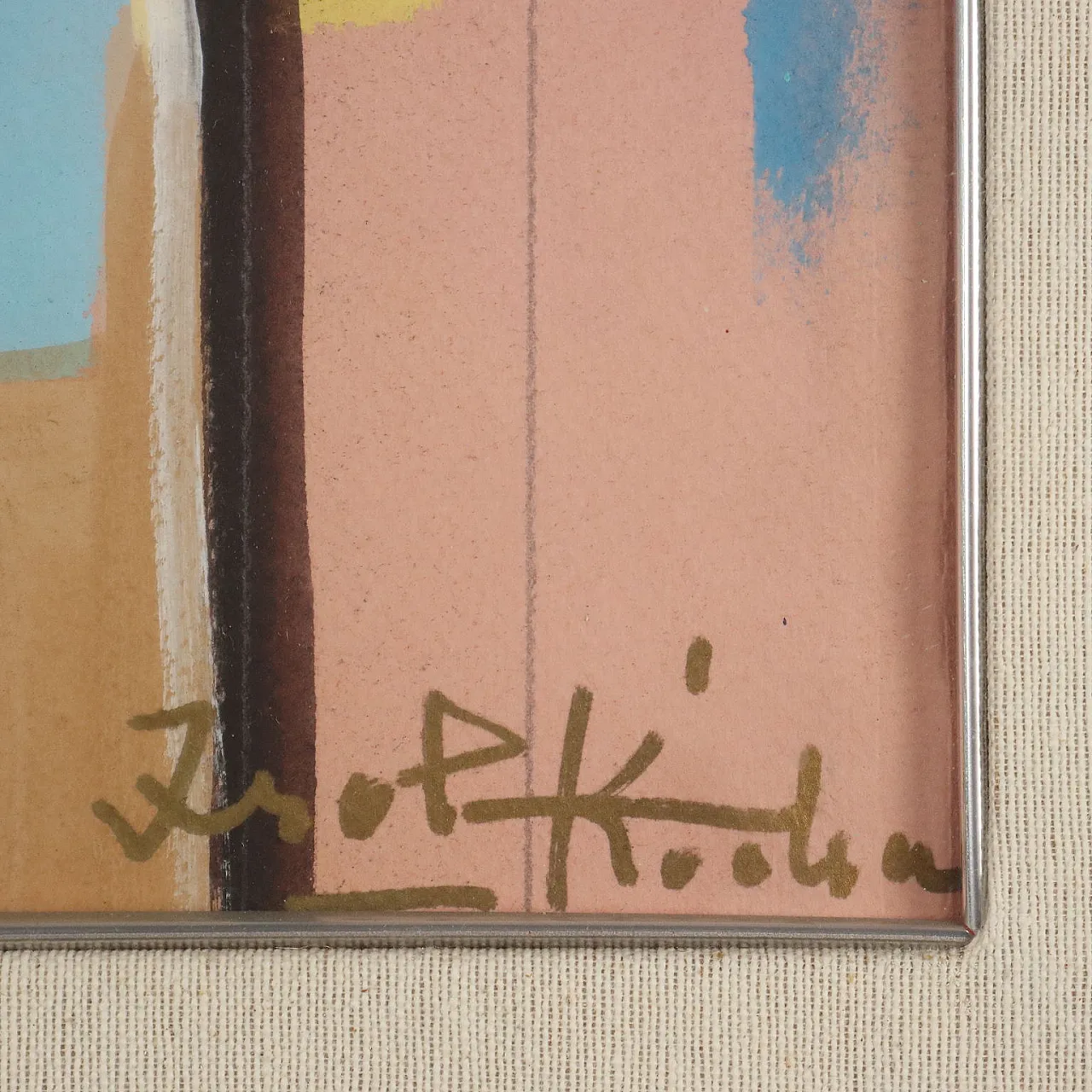 Painting by Ibrahim Kodra, oil on canvas, 20th century 7
