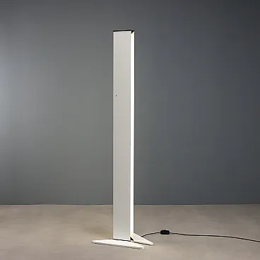 White lacquered metal floor lamp, 20th century