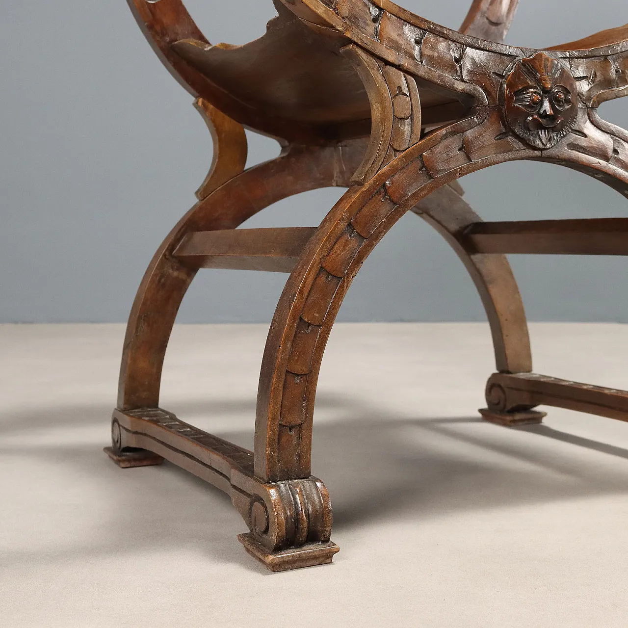 Sofa with two armchairs in walnut-stained beech wood, 19th century 8