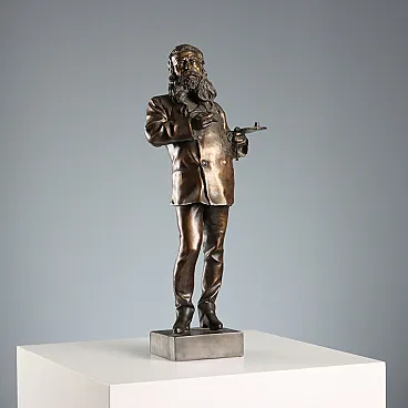 The painter Meissonier, bronze sculpture after Gemito, 20th century
