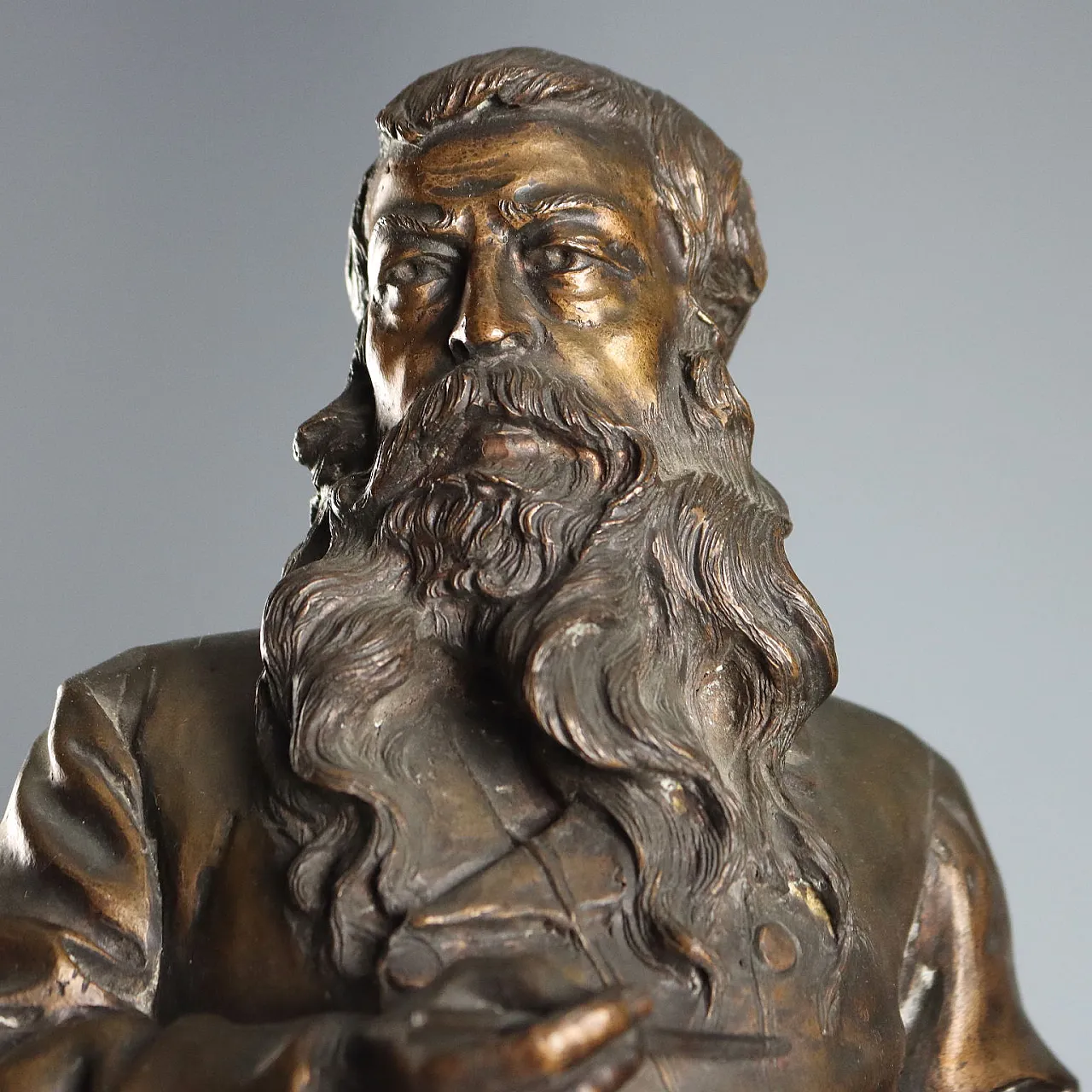 Il Pittore Meissonier, scultura in bronzo da Vincenzo Gemito, '900 3