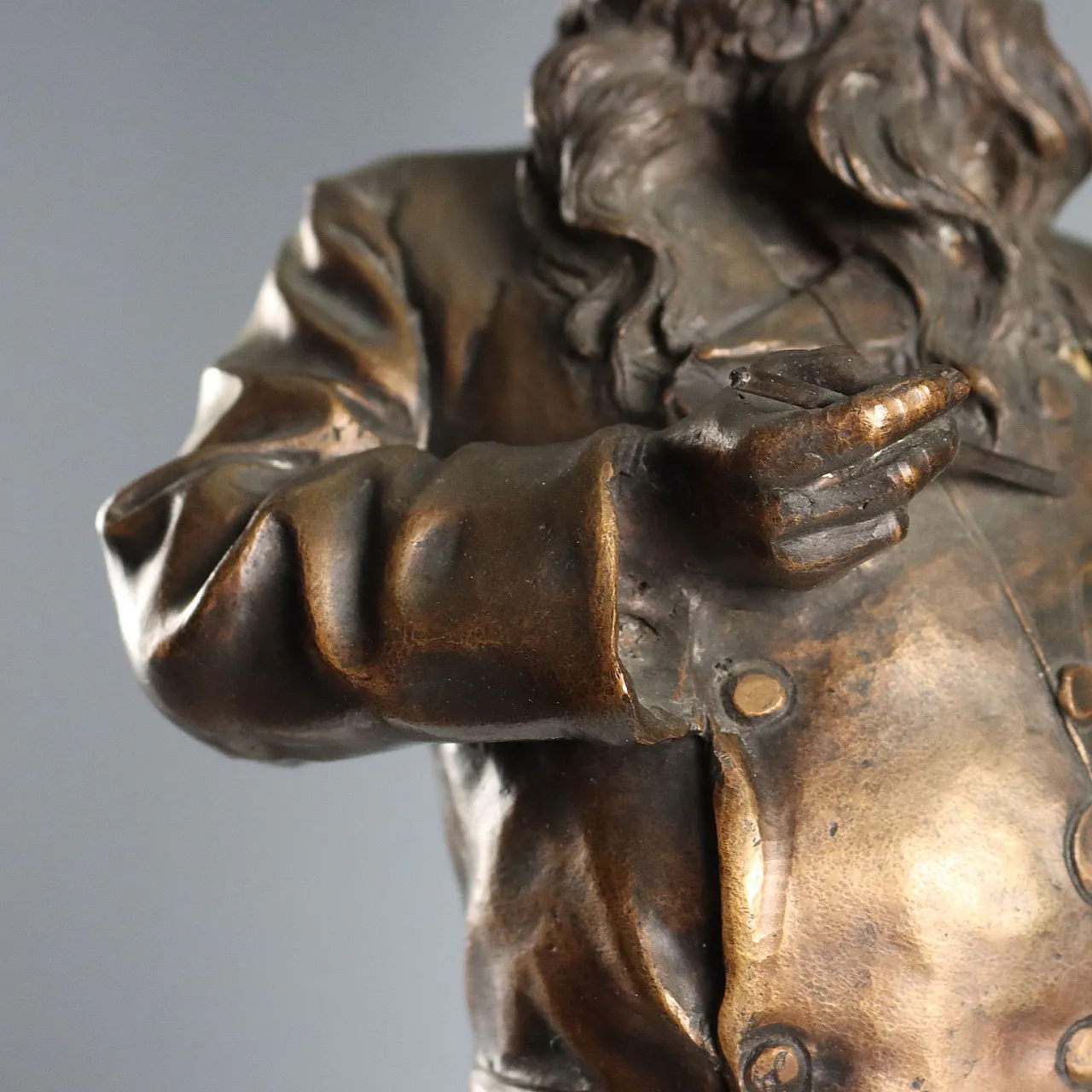 Il Pittore Meissonier, scultura in bronzo da Vincenzo Gemito, '900 5