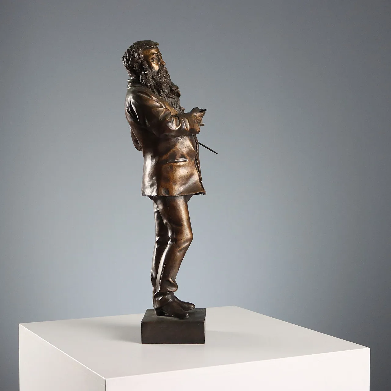Il Pittore Meissonier, scultura in bronzo da Vincenzo Gemito, '900 7