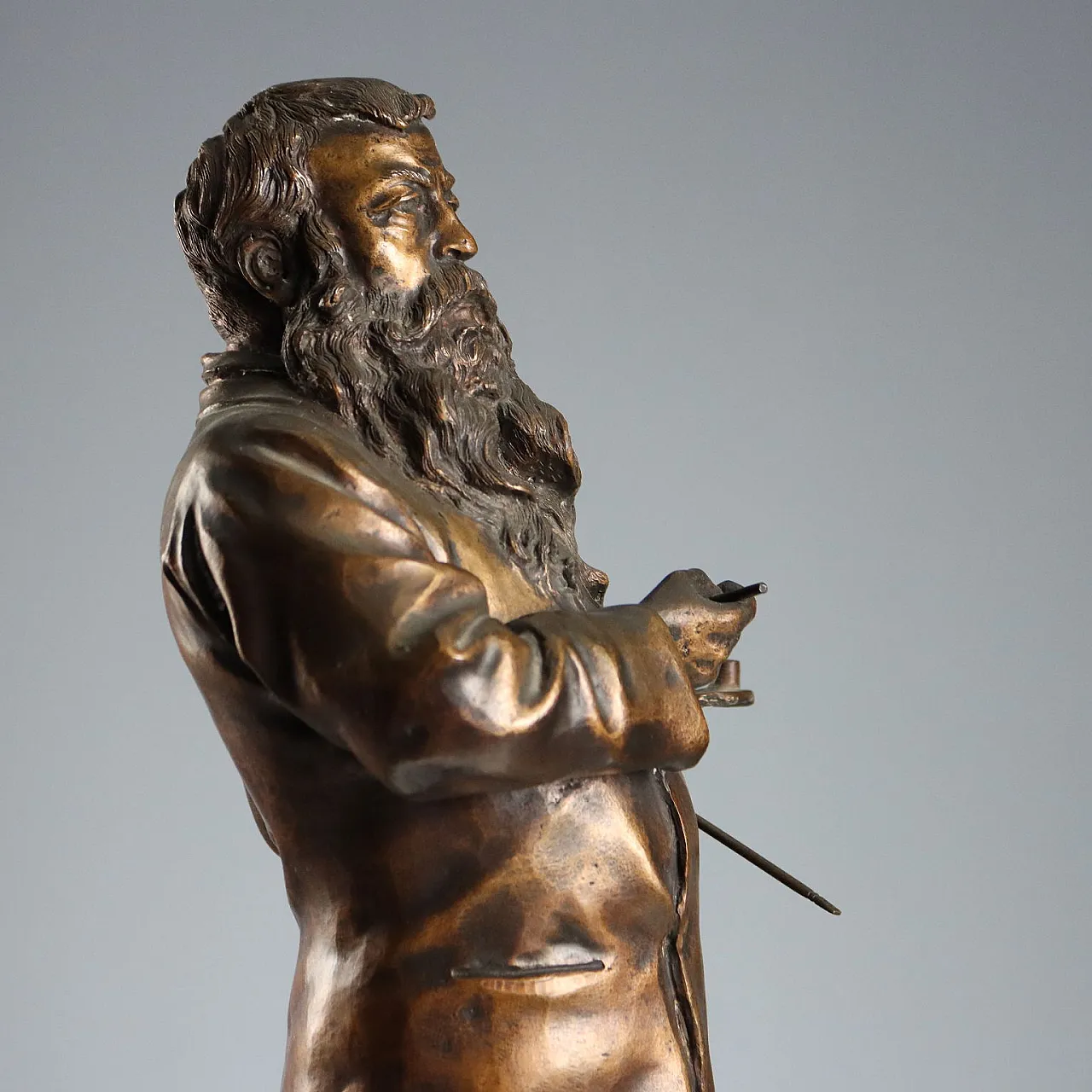 Il Pittore Meissonier, scultura in bronzo da Vincenzo Gemito, '900 8