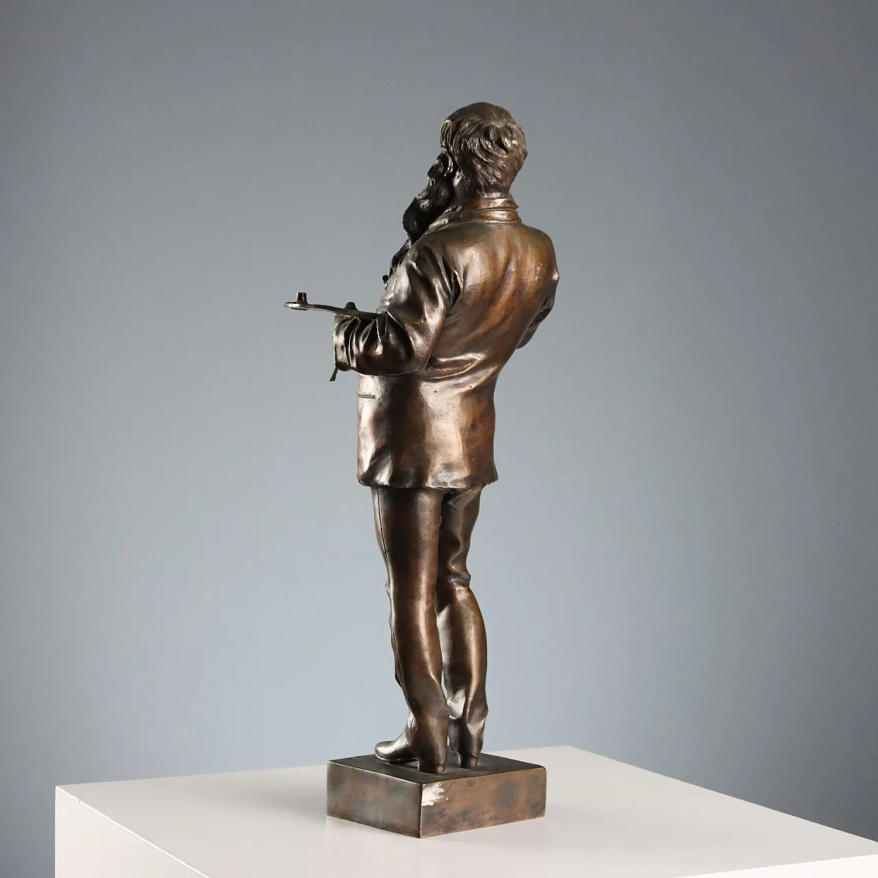 Il Pittore Meissonier, scultura in bronzo da Vincenzo Gemito, '900 9